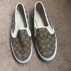 Coach sz 8 slip on sneakers